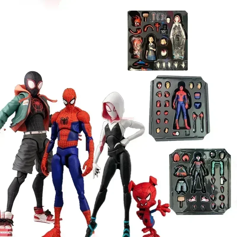 Model Kit Spiderman - Figurka akcji Miles Gwen Peter z
