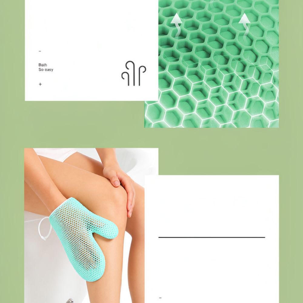 Wash Effect Set - Rękawica do kąpieli z teksturą plastra