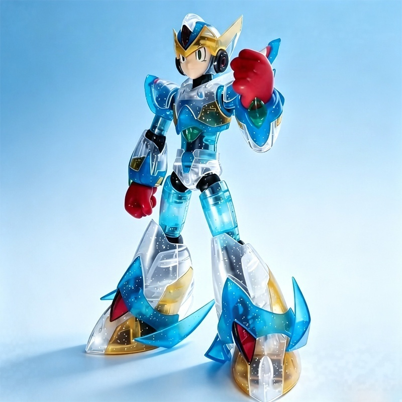 Mega Man X Model Kit - Wersja SS Clear Color. Mega Man