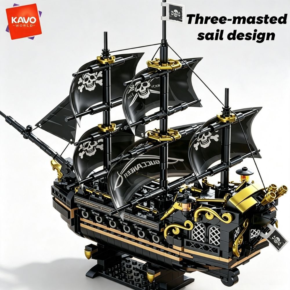 Model Kit Ikaruga - KAVOWORLD 801 elementów 1799 Klasyczny Czarny