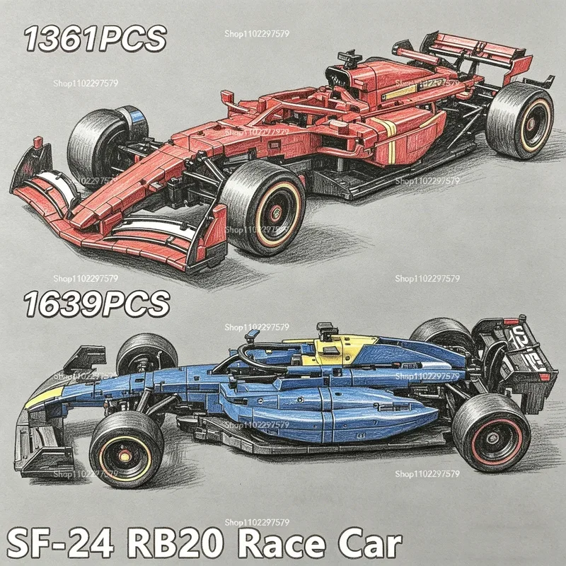 Model Kit Simulator - 1361/1639 elementów, model RB20 SF-24 w