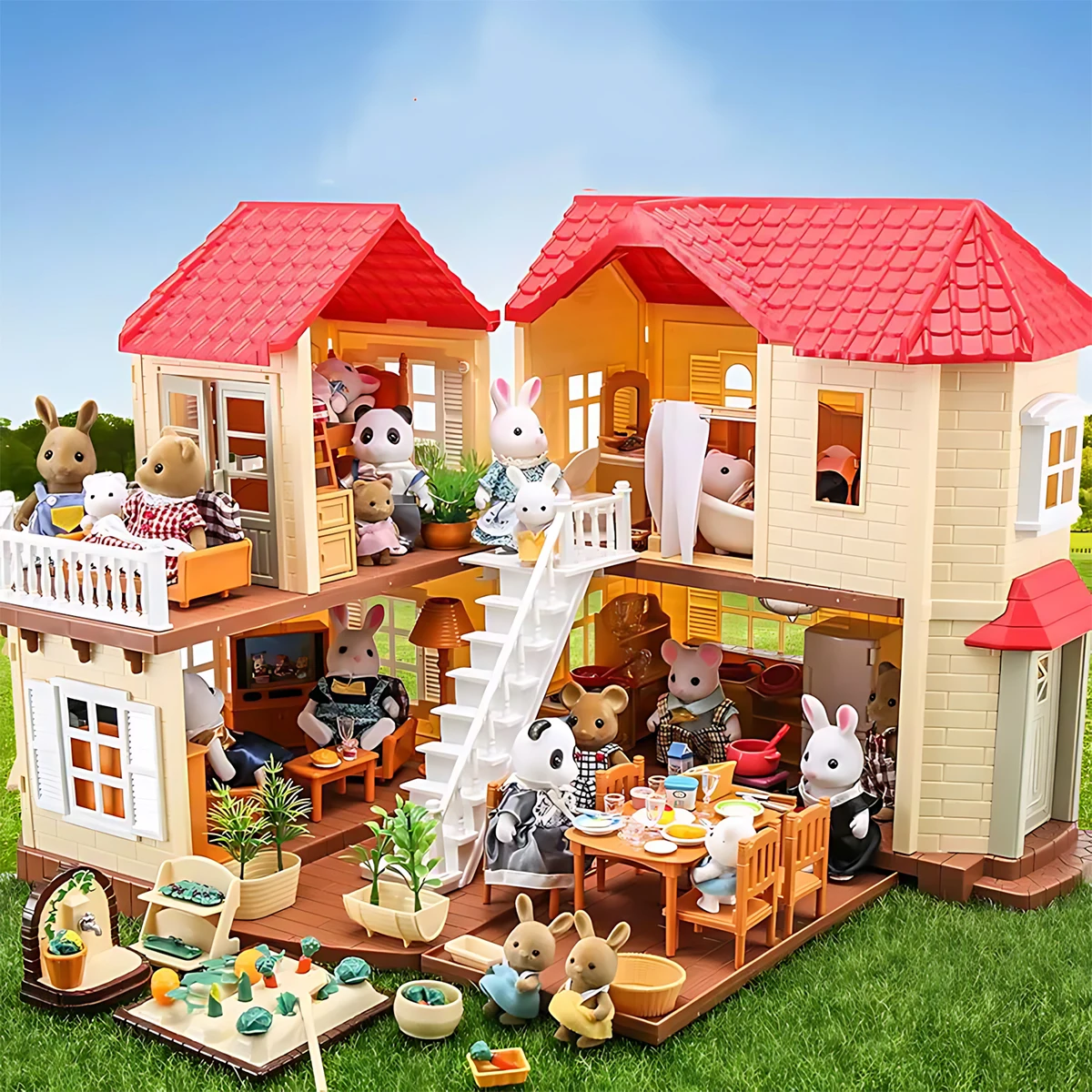 Model Kitchen Set - Miniaturowe meble 1:12 do domku dla