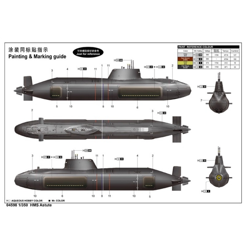 TRUMPETER 1/350 Skala HMS Astu – Model Kit Yamato recenzja i cena
