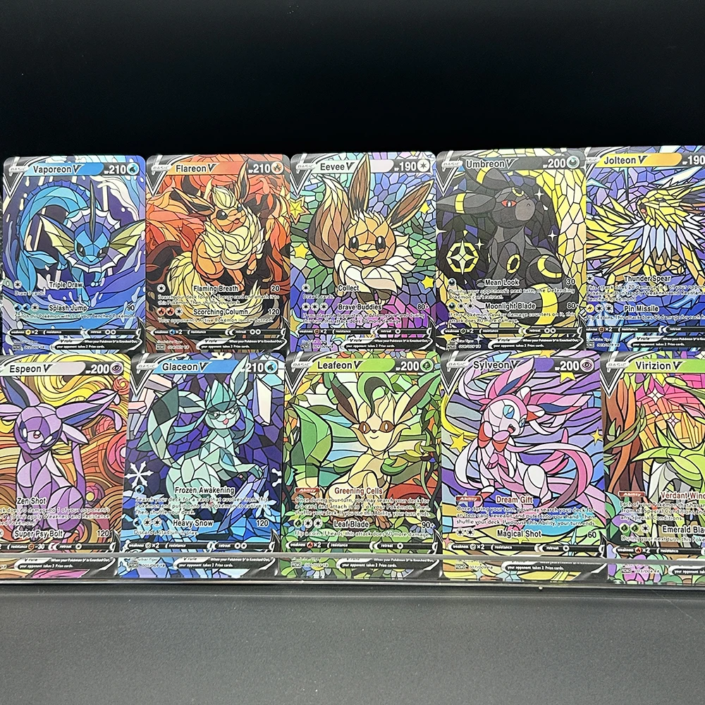 10 sztuk/zestaw DIY PTCG Eevee – Model Kit Game recenzja i cena