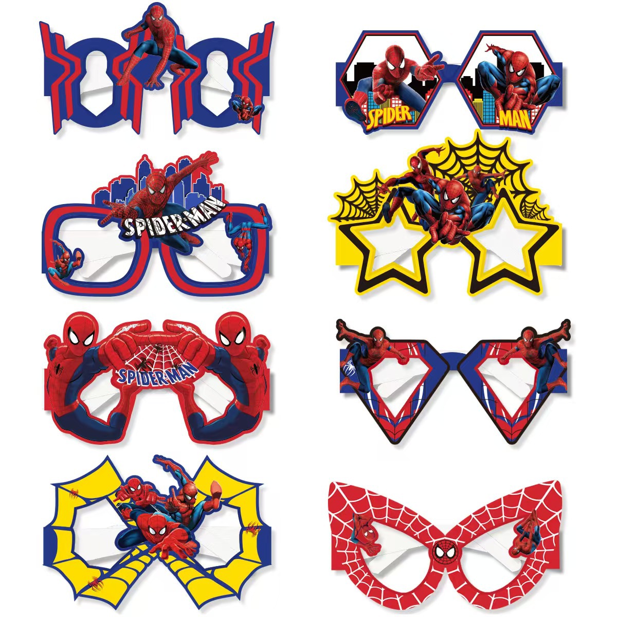 8 SZTUK Papierowe Okulary Spid – Model Kit Spiderman recenzja i cena