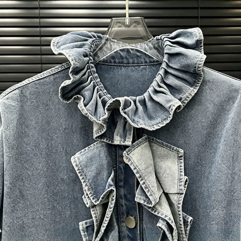 Luźny zestaw z falbankami, dop – Wash Effect Set recenzja i cena